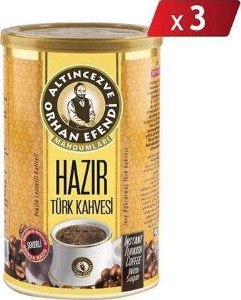 Orhan Efendi Hazır Türk Kahvesi Şekerli Tnk 500 Gr - 3LÜ PAKET