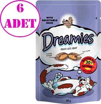 Pedigree Dreamies Ördekli Kedi Ödülü 60 Gr 6Ad