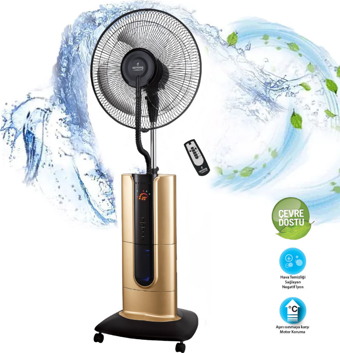 Airking Cool Buharlı İyonizerli Vantilator Gold