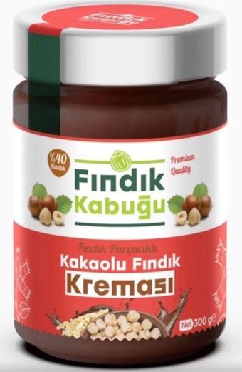 Fındık Kabuğu Fındık Parçacıklı Kakaolu %13 Fındık Kreması 300 gr x 10 Paket