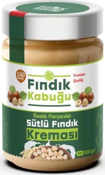 Fındık Kabuğu Parçacıklı Sütlü % 50 Fındık Kreması 300 gr