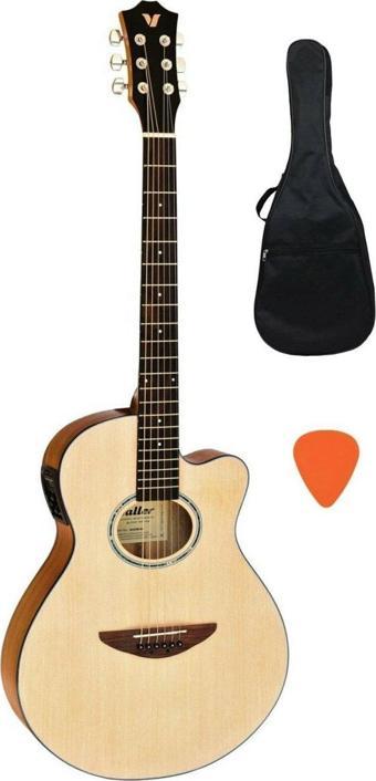 Valler AGX290 NA Naturel Elektro Akustik Gitar