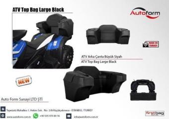 Atv Çantası Arka Lux 140 lt Siyah Kilitli Pe