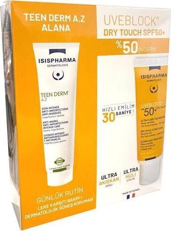 Isıs Pharma Teen Derm AZ ve Uveblock Dry Touch SPF50 Set