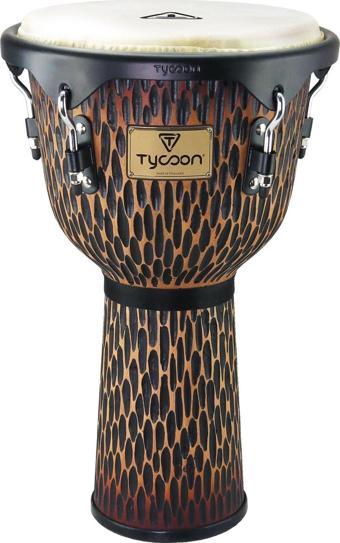 Tycoon 13'' Supremo Select Chiseled Orange Djembe (TJSS72BCO)