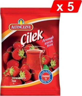 Altıncezve Çilek Aromalı İçecek Tozu 250 Gr - 5Lİ PAKET