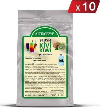 Altıncezve Ice Slush Karlı Buzlu Karlama Tozu | Kivi 1.250 Gr - 10 L x 10 Adet