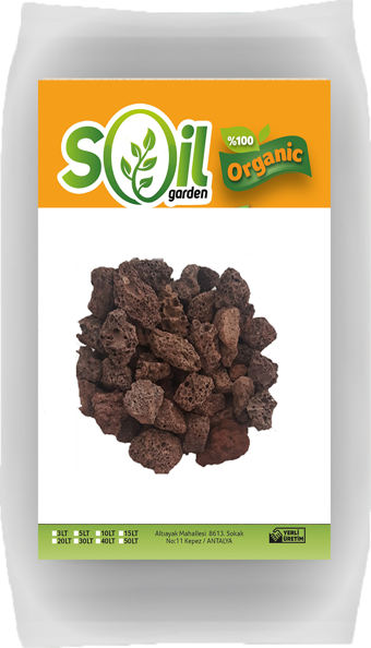 Soil garden Pomza 20  lt 10-15 mm AKVARYUM TAŞI Lav Kırığı Ponza Taşı Pomza Taşı Akvaryum Taşı Tüf Cüruf