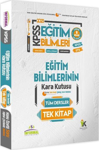 KPSS Eğitim Bilimlerinin Kara Kutusu TÜM DERSLER TEK KİTAP Konu Ö.D.Çözümlü Çıkmış Soru Bankası - Karakutu Yayınları