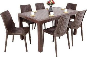 Elit Rattan 90x150 Nirvana Sandalye Masa Takımı