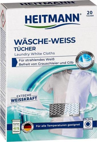 Heitmann Beyaz Çamaşır Boyama Mendili 20'Li