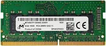 Micron 8Gb 2666Mhz Ddr4 Pc4-21300 Mta8Atf1G64Hz-2G6D1 Notebook Ram Bellek
