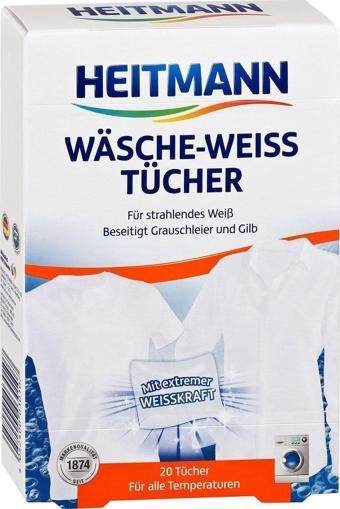 Heitmann Çamaşır Beyazlatıcı Mendili Pratik Kullanım 20'Li