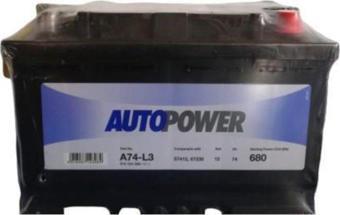 Autopower L3 Akü 74 Ah. (Varta Üretimi)