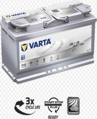 Varta 12V 105  Ah 950A Start-Stop Agm Silver Dynamic H15 Akü. Güncel Tarih - Yeni Ürün.