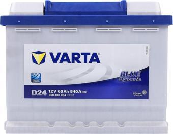 Varta D24 12 Volt 60 Amper 540 En Blue Dynamic