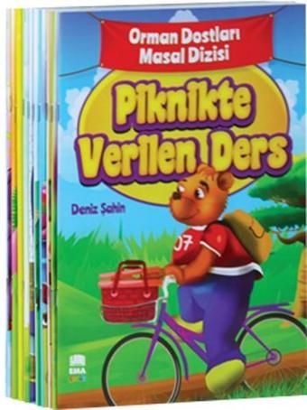 Orman Dostları Masal Dizisi Seti - Piknikte Verilen Ders - 10 Kitap Takım - Deniz Şahin - Ema Çocuk