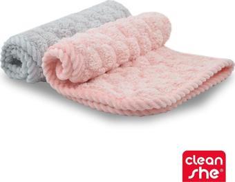 CleanShe Mucize Ultra Emici Mutfak Bezi ve Havlusu Yumuşacık özel Seri 2'li Set 30X40 cm