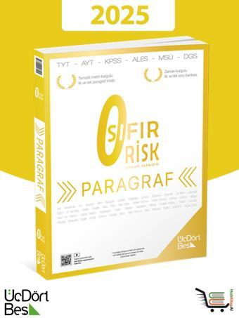 Üç Dört Beş Yayınları Paragraf Sıfır Risk 2025 Model - Üç Dört Beş Yayınları