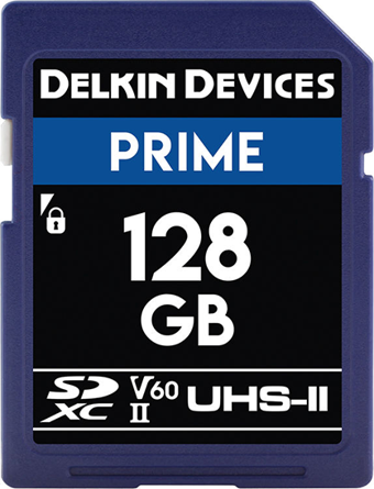 Delkin Devices 128GB Prime UHS-II SDXC (V60)