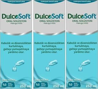 DulcoSoft Oral Solüsyon 250 Ml- Aromasız  -3 Adet