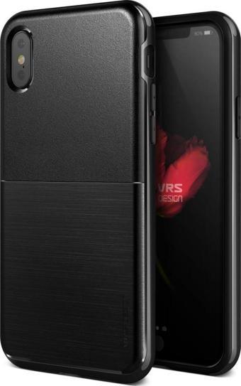 VRS Design iPhone X ile Uyumlu High Pro Shield Kılıf Metallic Black