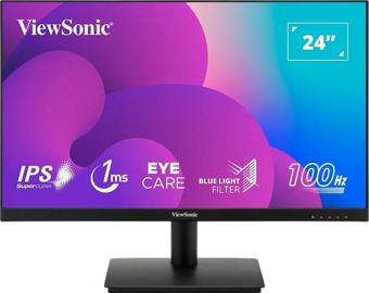 VIEWSONIC 23.8" VA240-H FULLHD 1MS 100HZ IPS HDMI VGA SUPERCLEAR 3 KENAR ÇERÇEVESİZ MONITOR