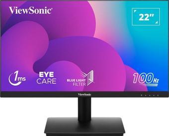 VIEWSONIC 21.5" VA220-H FULLHD 1MS 100HZ HDMI VGA SUPERCLEAR 3 KENAR ÇERÇEVESİZ MONITOR