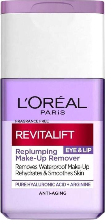 L'Oréal Paris Revitalift Filler Hyaluronik Asit Çift Fazlı Göz Makyaj Temizleyicisi 125ml