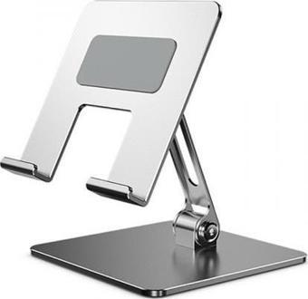 Polham Ful Metal Ultra Sağlam Masaüstü Telefon, Tablet ve Notebook Standı, Açı Ayarlı Kaymaz Stand