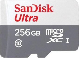 SanDisk Ultra SDSQUNR-256G-GN3MN Class 10 UHS-I 256 GB Micro SD Kart