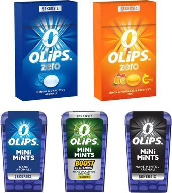 Olips Zero & Mini Mints Şekersiz 5 li Karma Paket