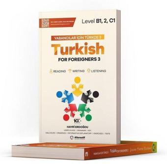 Yabancılar İçin Türkçe 3 - Level B1 2 C1 - Turkish For Foreigners - Hayri Erdoğdu - Alternatif Yayıncılık