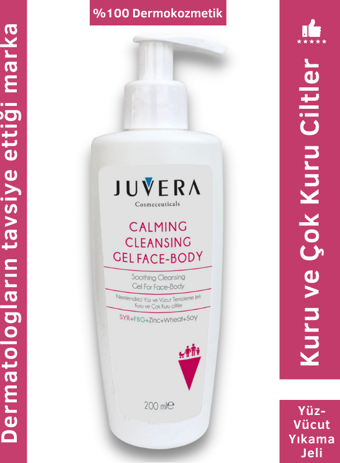 JUVERA CALMING CLEANSING GEL FACE-BODY 200ML