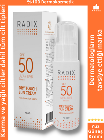 RADIX DRY TOUCH SUN CREAM HIGH PROTECTION SPF 50