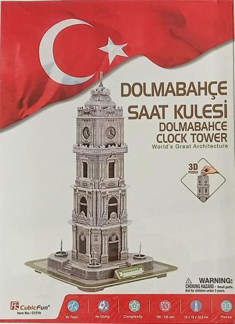 Dolmabahçe Saat Kulesi 3D Puzzle 93 Parça