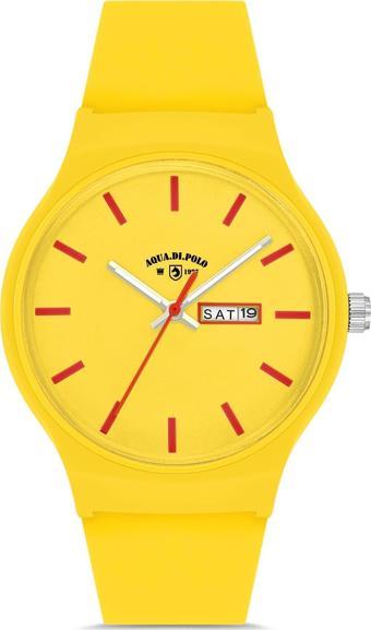 Aqua Di Polo 1987  Sarı Unisex Silikon Kol Saati APWR031821