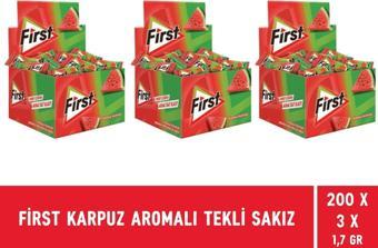 First Karpuz Aromalı Tekli Sakız 1,7 gr - 600 Adet