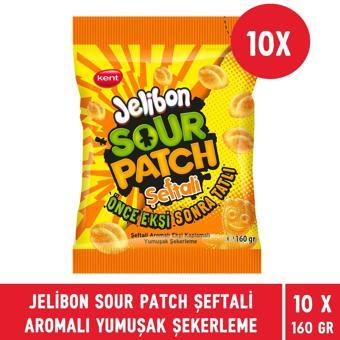 Jelibon Sour Patch Şeftali Aromalı Yumuşak Şekerleme 160 gr - 10 Adet