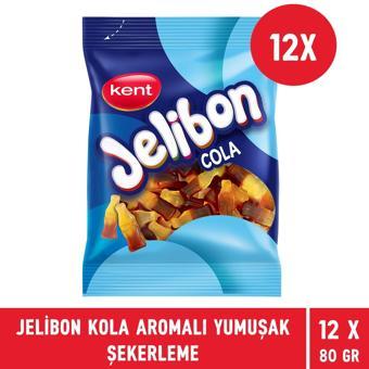 Jelibon Kola Aromalı Yumuşak Şekerleme 80 gr - 12 Adet