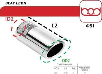 Bod Egzoz Ucu 803-958 Seat Leon