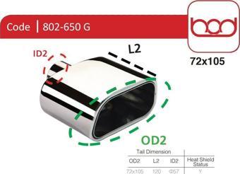 Bod Egzoz Ucu 802-650 G