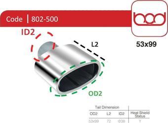 Bod Egzoz Ucu 802-500