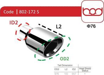 Bod Egzoz Ucu 802-172 S