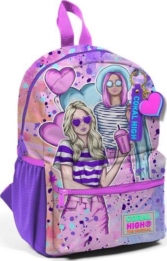 Coral High Pembe Mor Fashion Girl Mini Yuva Sırt Çantası - Kız Çocuk