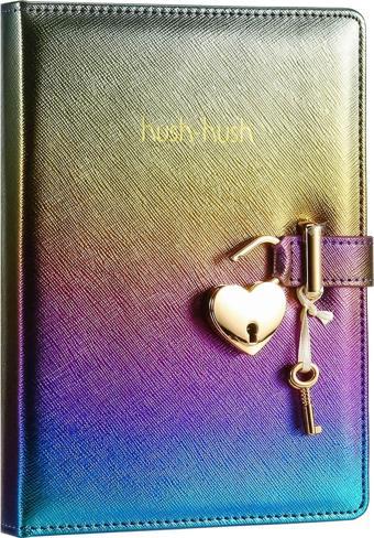 Victoria'S Journals Hush Hush Kilitli Metalik Hatıra Defteri 13X18cCm 80 Gram 160 Yaprak Çizgili 124-1101