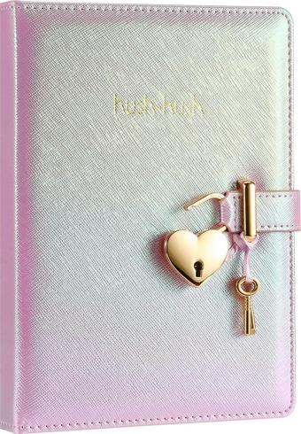 Victoria'S Journals Hush Hush Kilitli Metalik Hatıra Defteri 13X18cCm 80 Gram 160 Yaprak Çizgili 124-1104