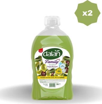 Dalan Family Zeytin Mucizesi Sıvı Sabun 3 Lt X 2 Adet