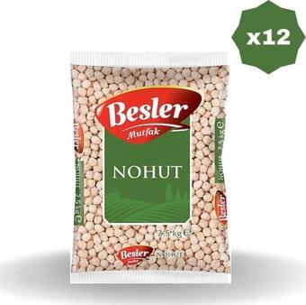 Besler Mutfak Nohut 2,5 Kg X 12 Adet