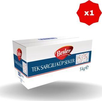 Beşler Tek Sargılı Küp Şeker 5 Kg X 1 Adet